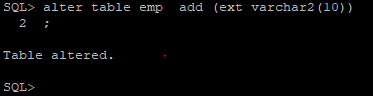 alter table add column oracle