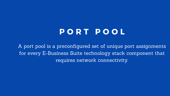 port pool in oracle apps