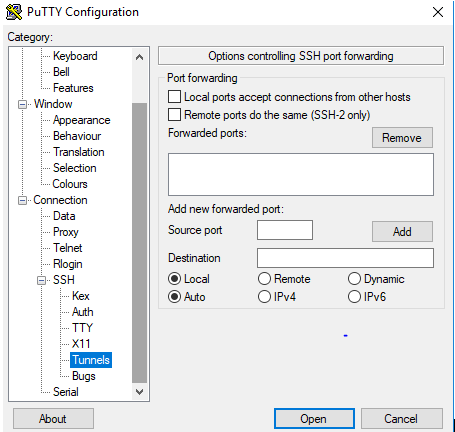 connect to mysql via ssh tunnel aws