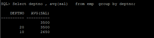 group by oracle single column